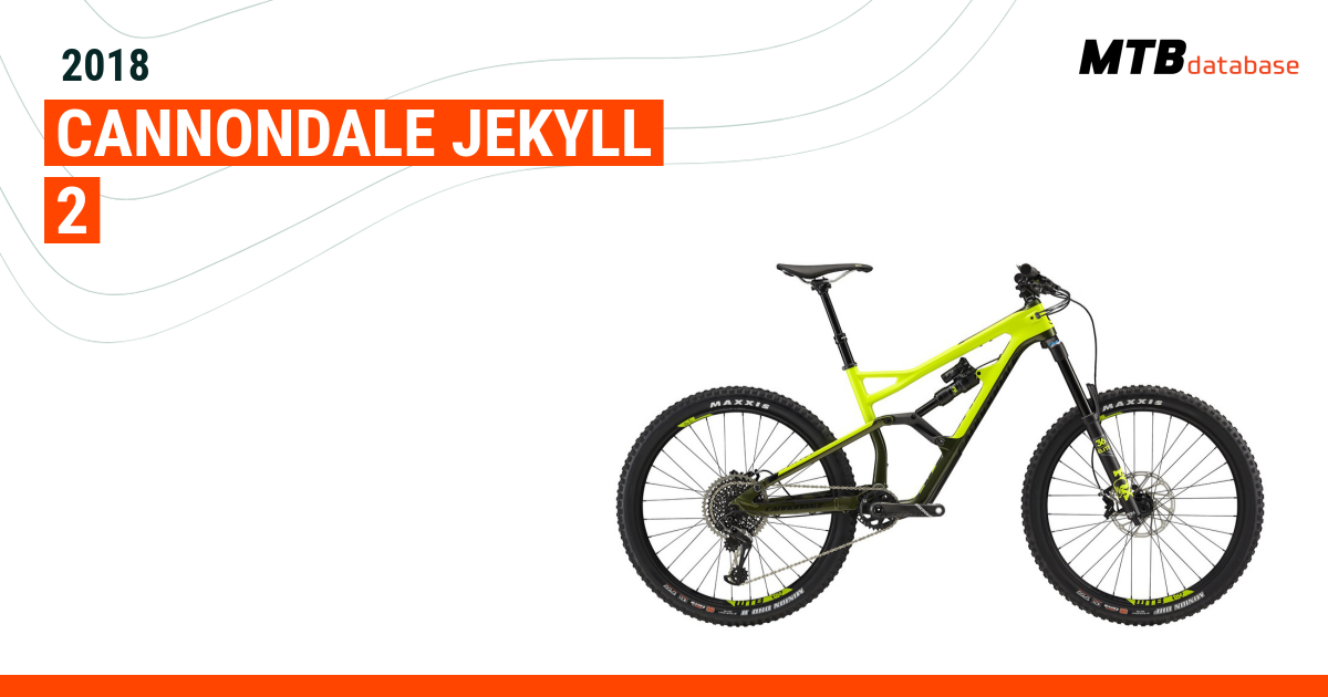 2018 Cannondale Jekyll 2 Specs Reviews Images Mountain Bike