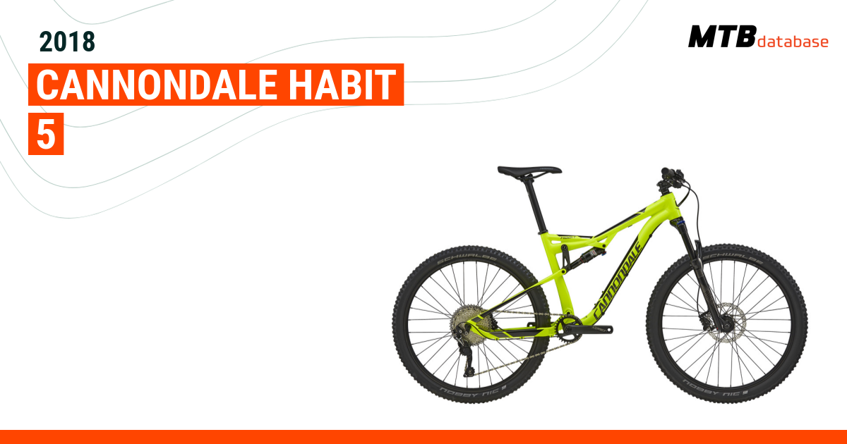 2018 Cannondale Habit 5 - Specs 