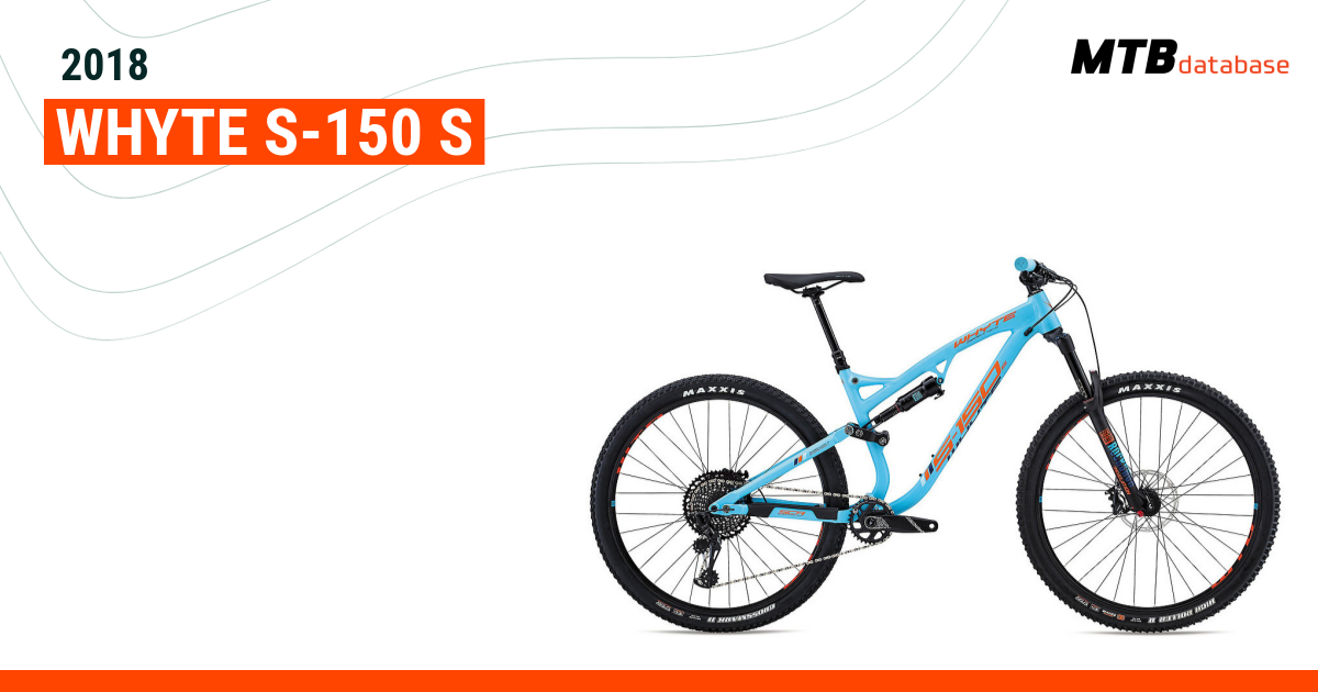 Whyte s150 s discount 2018