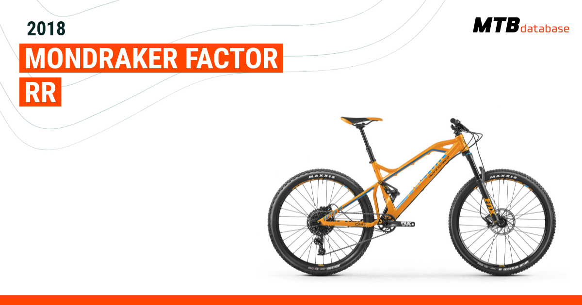 2018 Mondraker Factor RR Specs Reviews Images Mountain Bike Database