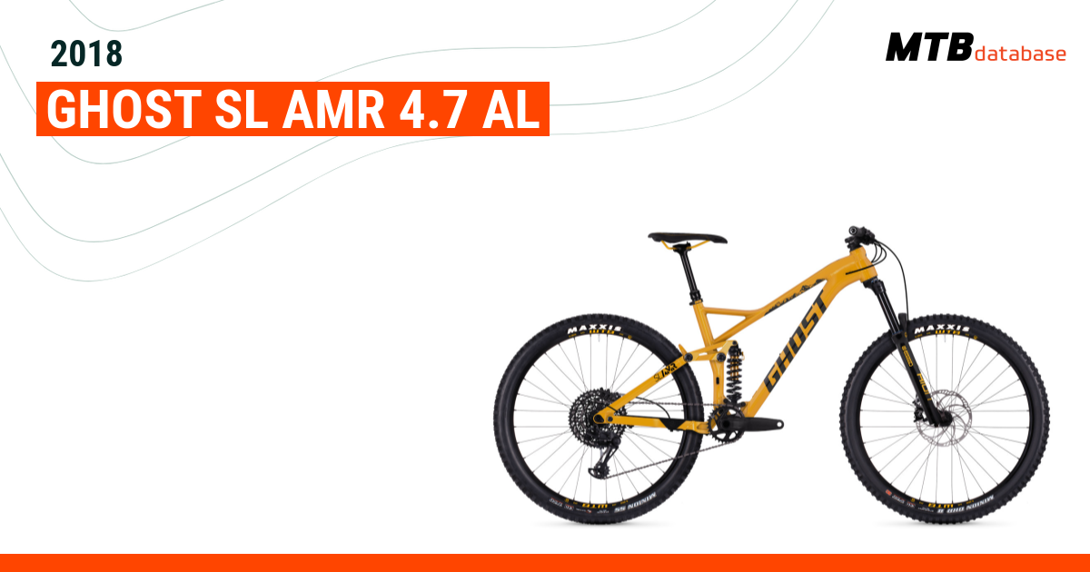 2018 Ghost SL AMR 4.7 AL Specs Reviews Images Mountain Bike