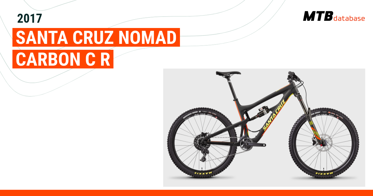 2017 Santa Cruz Nomad Carbon C R Specs Reviews Images Mountain Bike Database