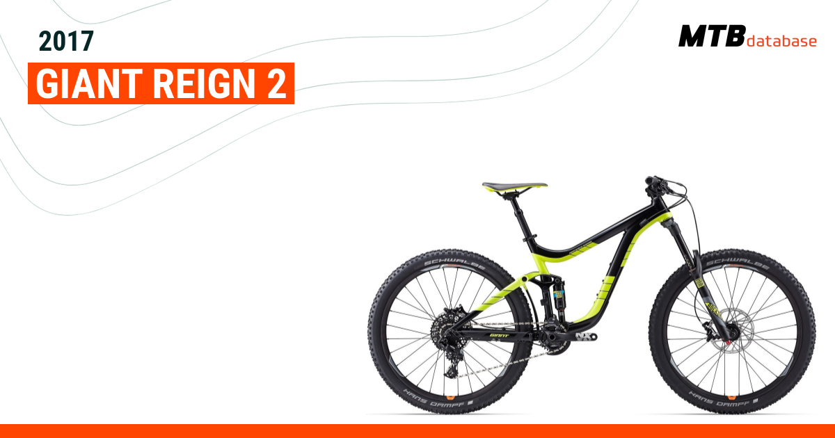 2017 Giant Reign 2 Specs Reviews Images Mountain Bike Database