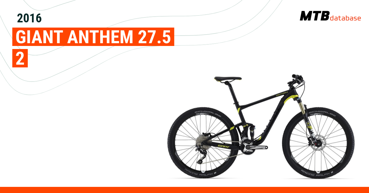 Giant anthem best sale sx 2 2016