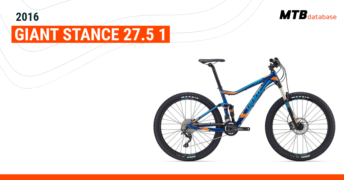 2016 Giant Stance 27.5 1 Specs Reviews Images Mountain Bike