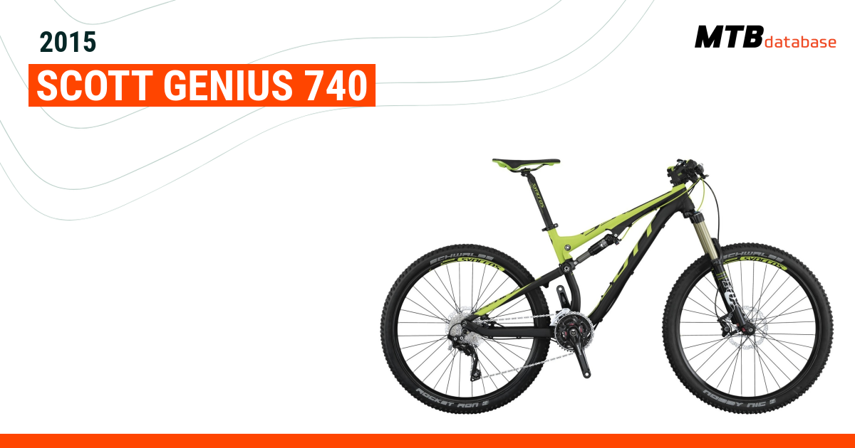 Scott genius 740 deals 2015