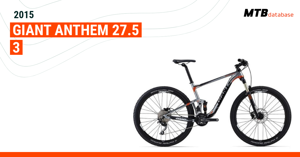 Giant anthem 27.5 sale 2015