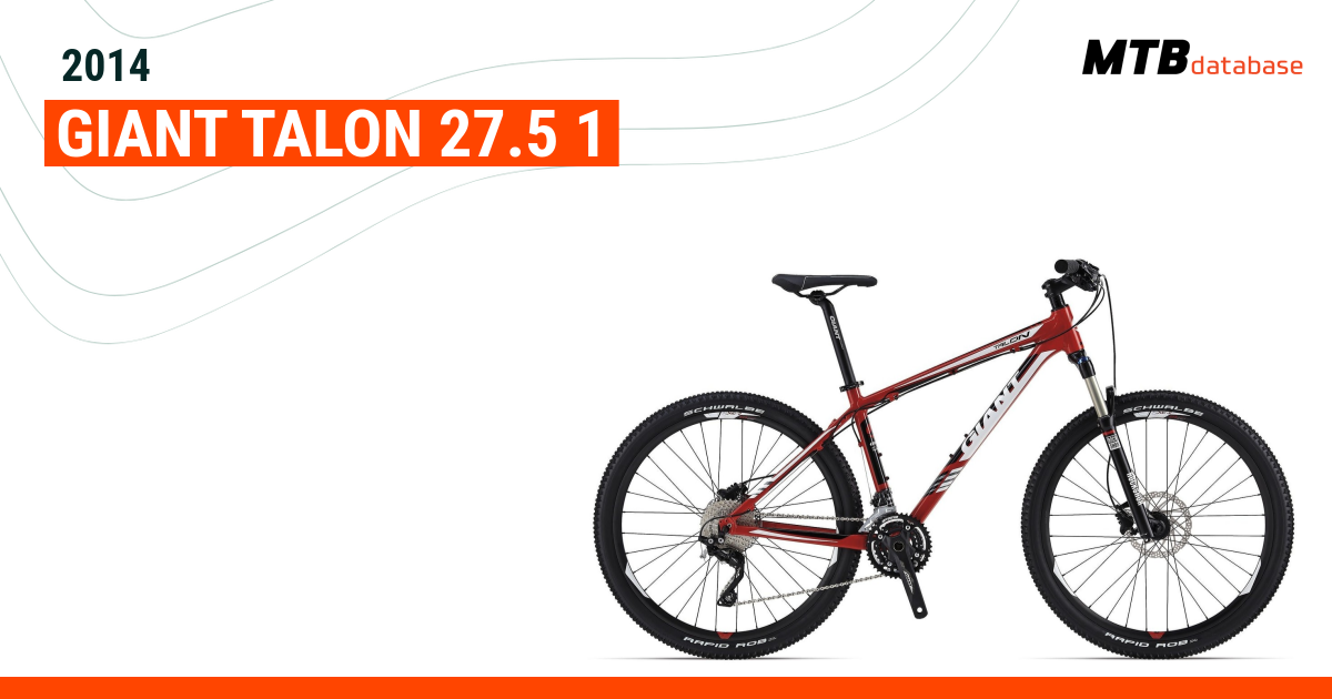 2014 Giant Talon 27.5 1 Specs Reviews Images Mountain Bike