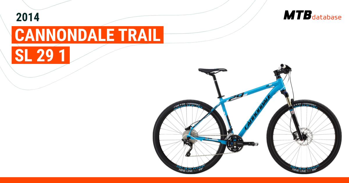 Cannondale trail sl1 online 29er 2014