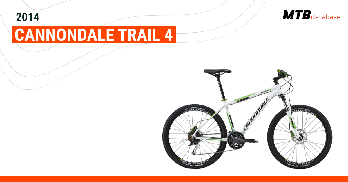 2014 Cannondale Trail 4 Specs Reviews Images Mountain Bike