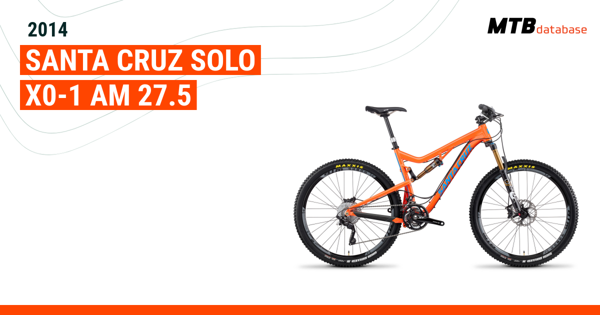 2014 Santa Cruz Solo X0 1 AM 27.5 Specs Reviews Images