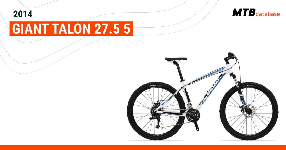 2014 Giant Talon 27.5 5 Specs Reviews Images Mountain Bike