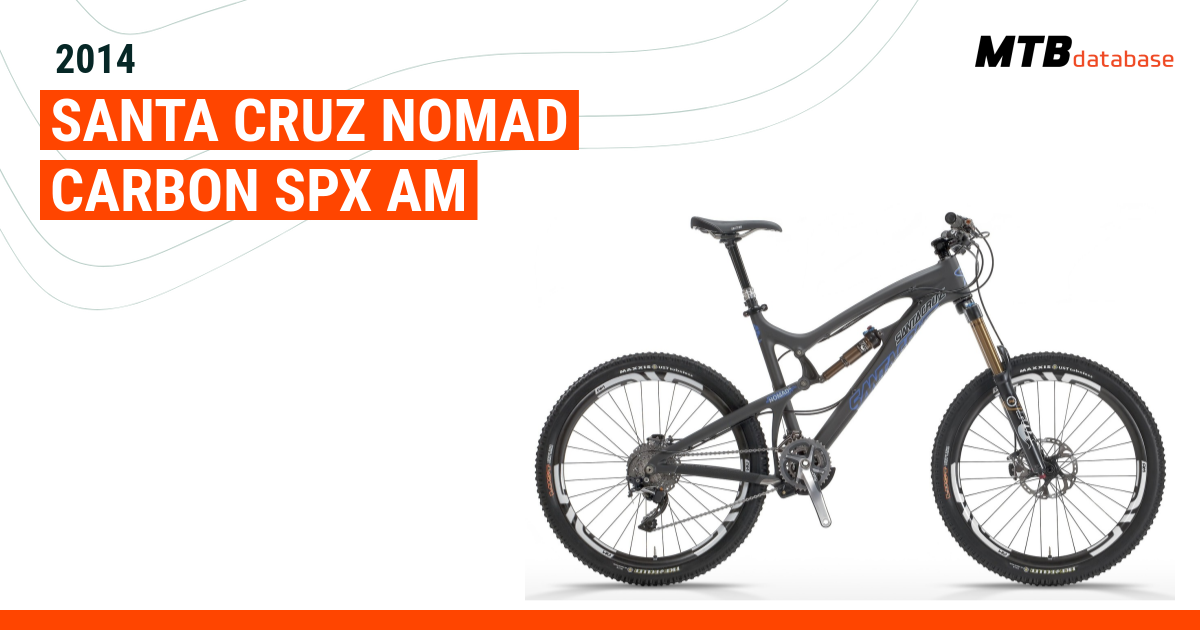 2014 Santa Cruz Nomad Carbon SPX AM Specs Reviews Images