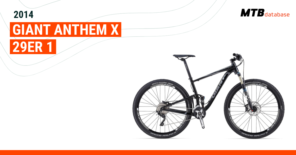 Giant anthem clearance x 29er 2014