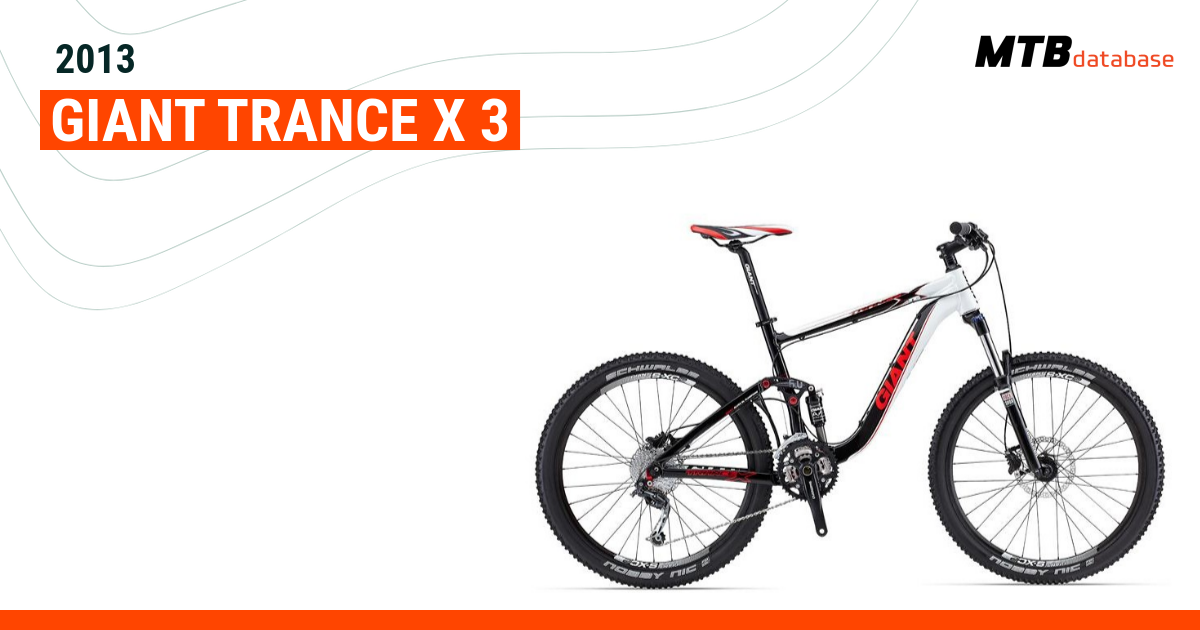 2013 Giant Trance X 3 Specs Reviews Images Mountain Bike Database