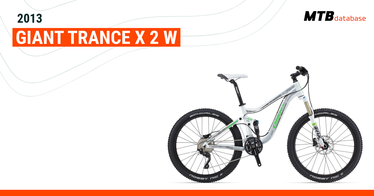 2013 Giant Trance X 2 W Specs Reviews Images Mountain Bike Database