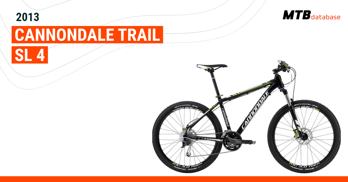 Cannondale trail best sale sl4 2013