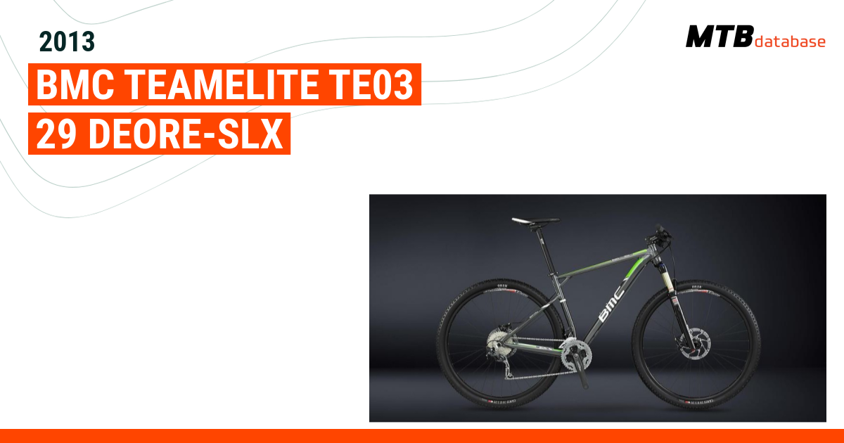 2013 BMC Teamelite TE03 29 Deore SLX Specs Reviews Images Mountain Bike Database