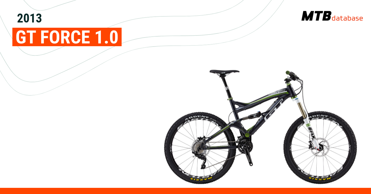 2013 GT Force 1.0 Specs Reviews Images Mountain Bike Database