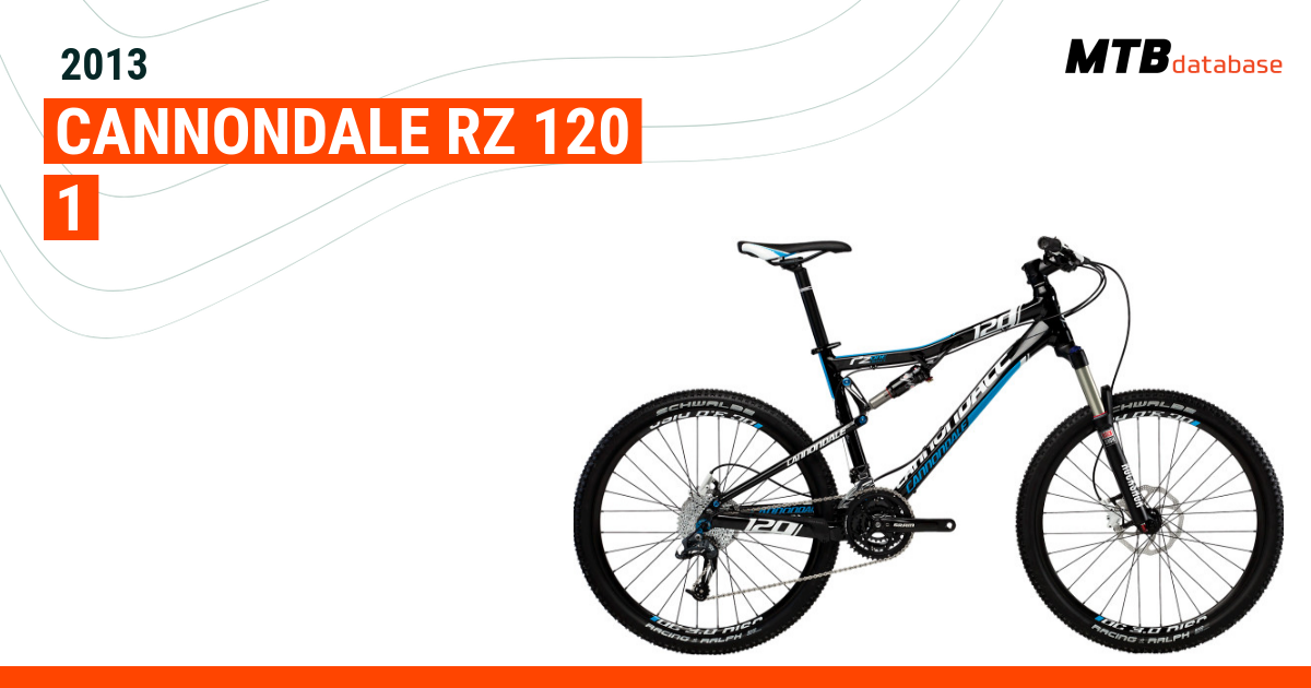 Cannondale rz discount one twenty price