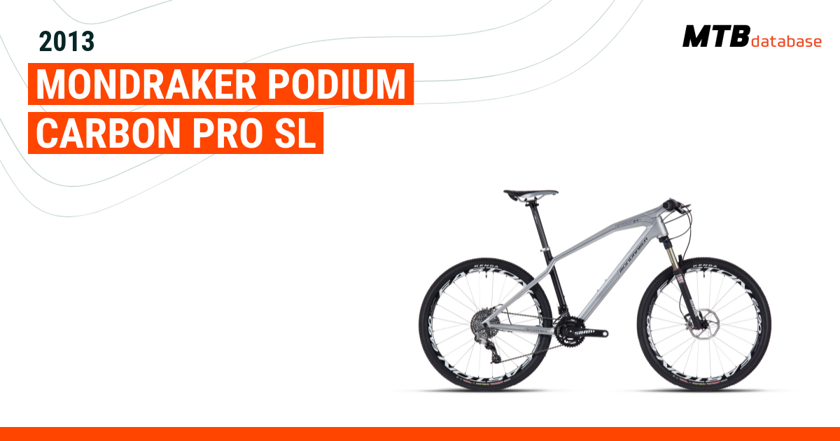 2013 Mondraker Podium Carbon Pro SL Specs Reviews Images