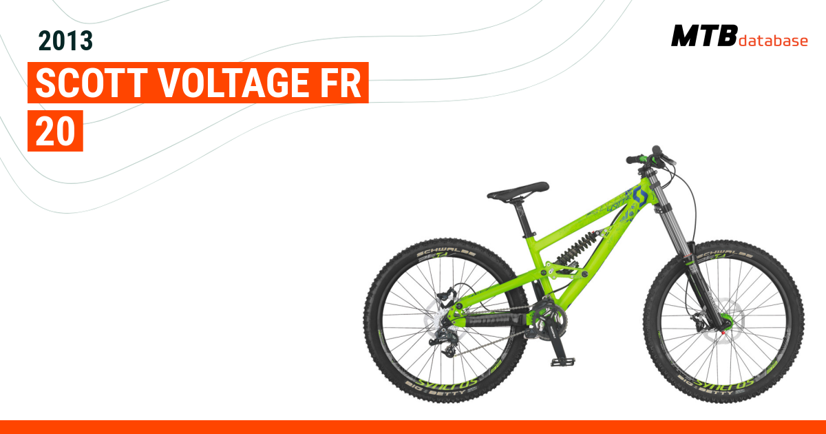 2013 Scott Voltage FR 20 Specs Reviews Images Mountain Bike