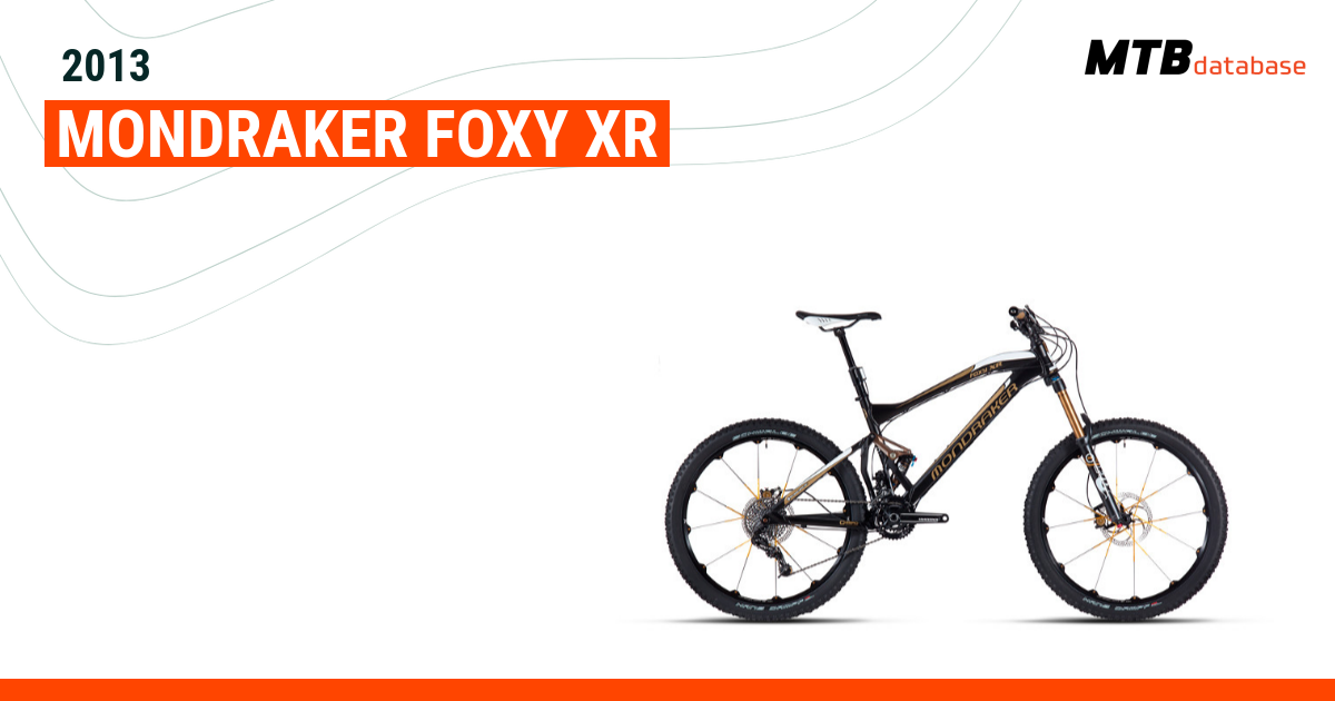 Mondraker foxy best sale xr 2013