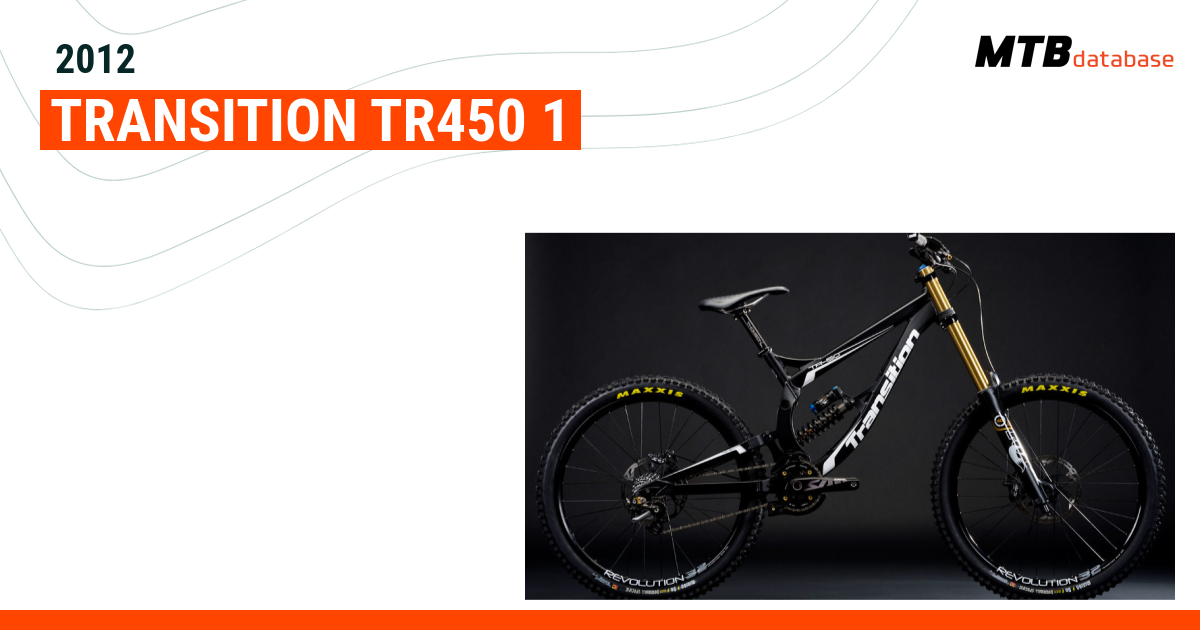 2012 Transition TR450 1 Specs Reviews Images Mountain Bike