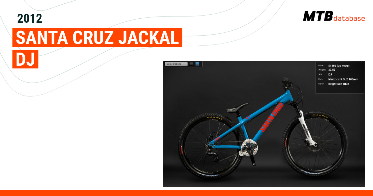 2012 Santa Cruz Jackal DJ Specs Reviews Images Mountain Bike