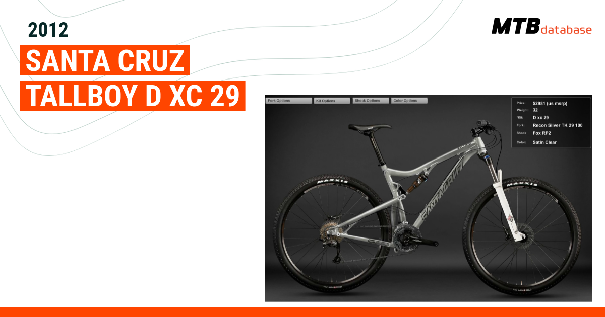 2012 santa cruz outlet tallboy