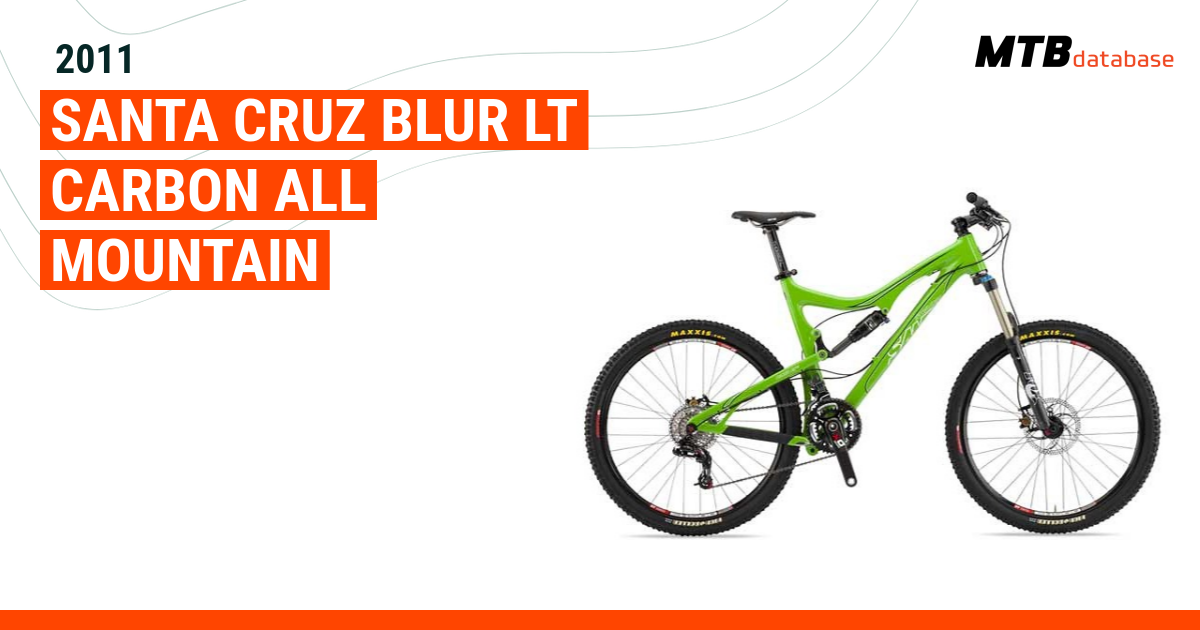 2011 Santa Cruz Blur LT Carbon All Mountain Specs Reviews