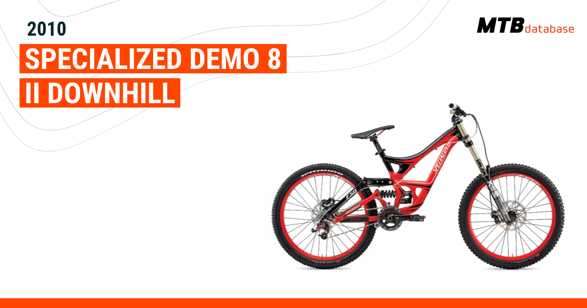 2010 Specialized Demo 8 II Downhill Specs Reviews Images