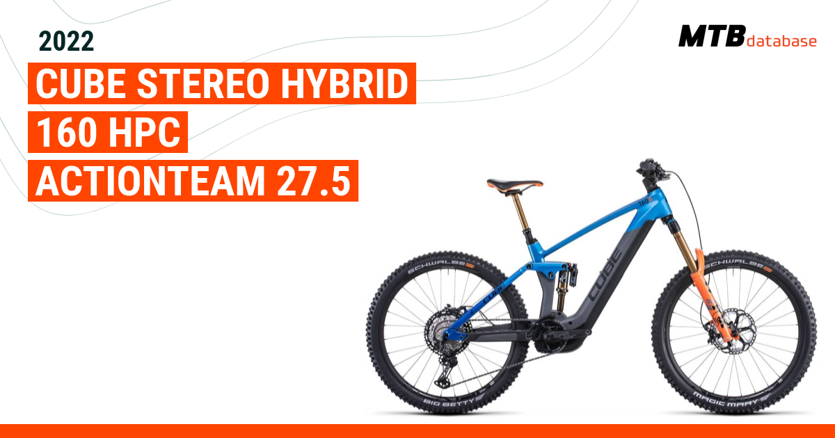 2022 CUBE STEREO HYBRID 160 HPC ACTIONTEAM 27.5 Specs Reviews