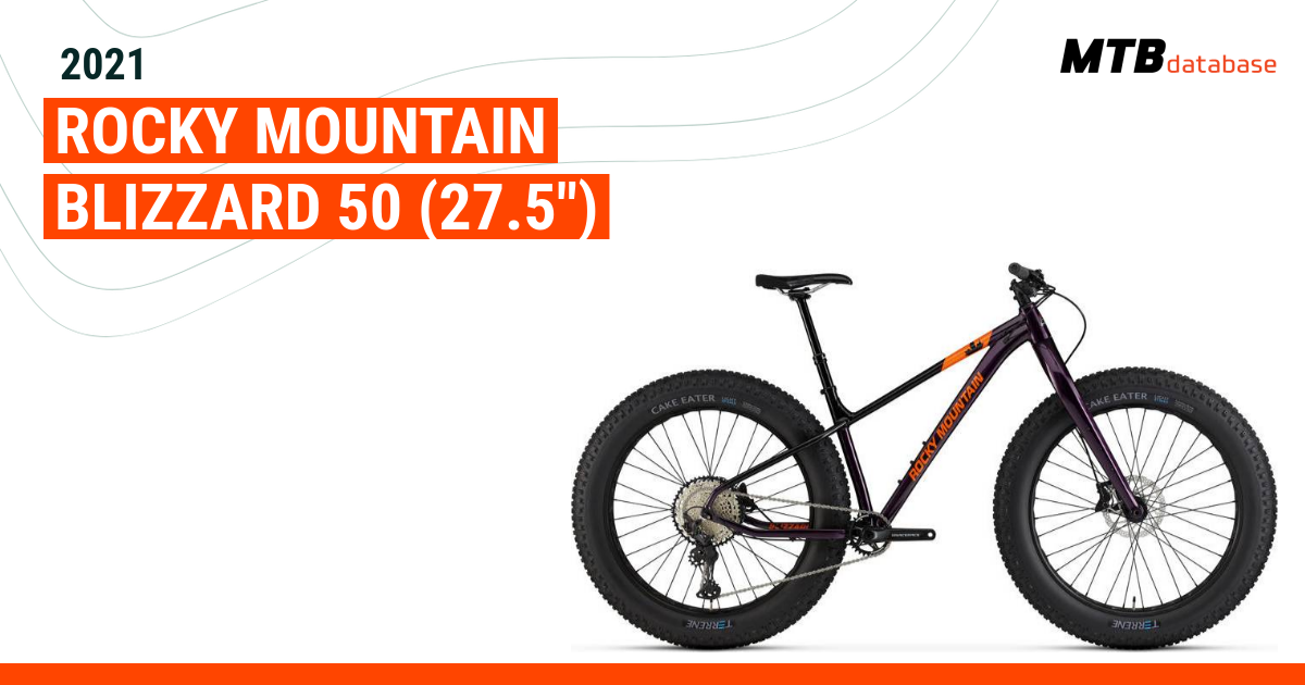 2021 Rocky Mountain Blizzard 50 27.5 Specs Reviews Images Mountain Bike Database