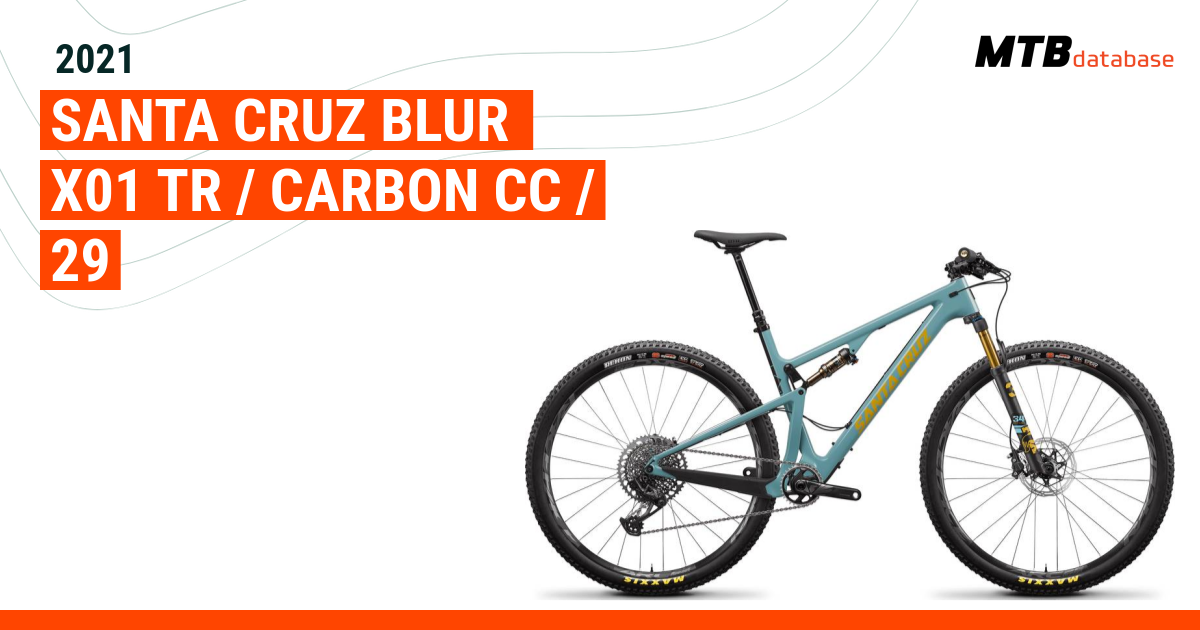 2021 Santa Cruz Blur X01 TR Carbon CC 29 Specs Reviews Images Mountain Bike Database