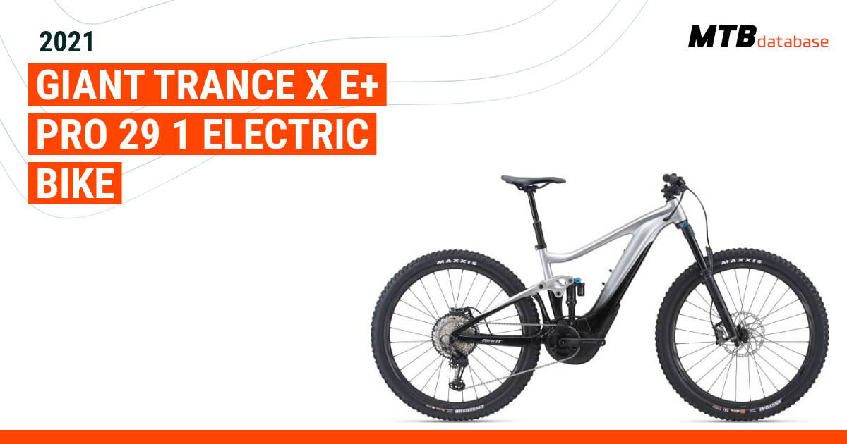 Giant trance x discount e+ pro 29 1