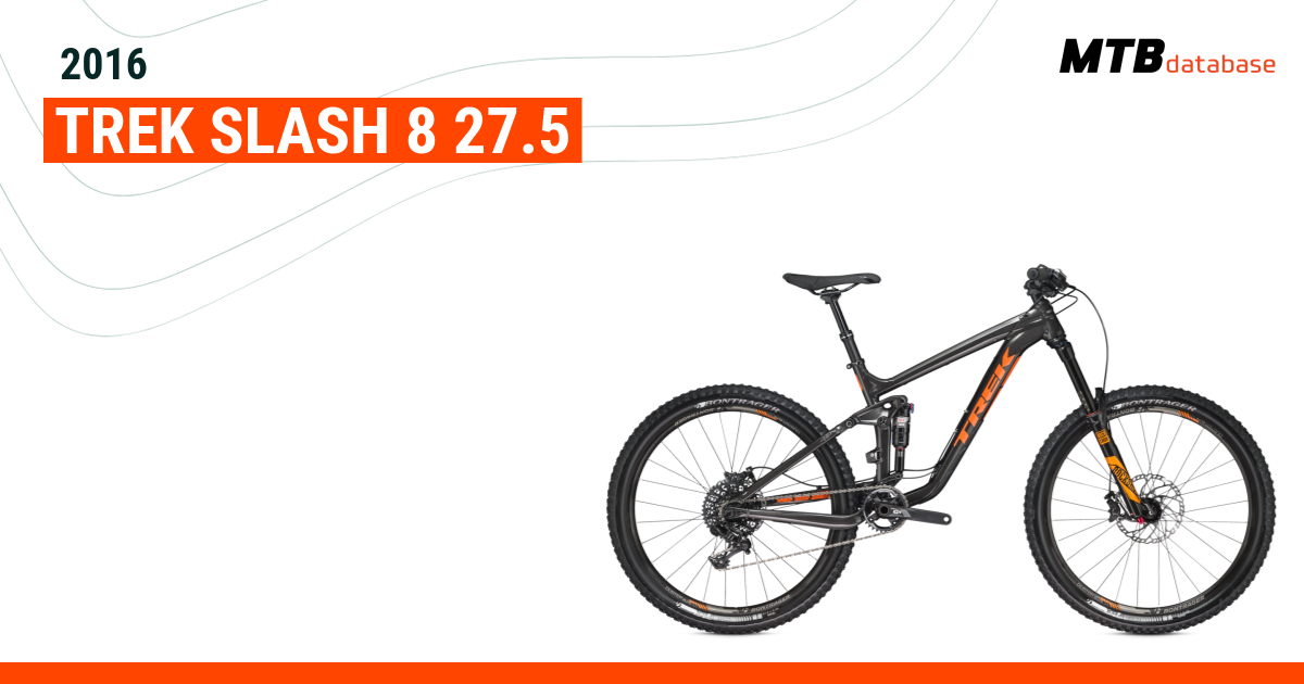 2016 trek slash 8 hot sale specs