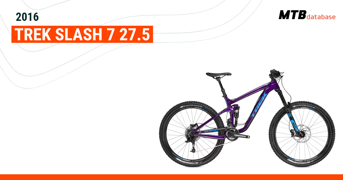 2016 Trek Slash 7 27.5 Specs Reviews Images Mountain Bike