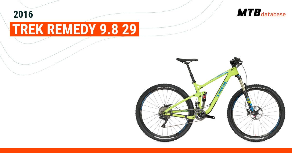 2016 Trek Remedy 9.8 29 Specs Reviews Images Mountain Bike