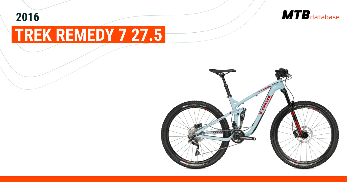 2016 Trek Remedy 7 27.5 Specs Reviews Images Mountain Bike