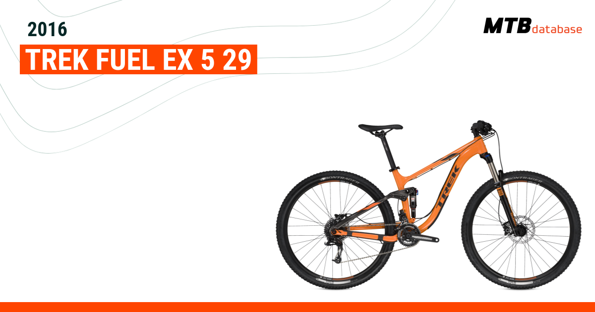 Trek fuel ex 5 deals 2016 specs