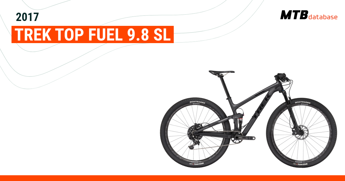 Trek top fuel 9.8 sl 2017 hot sale