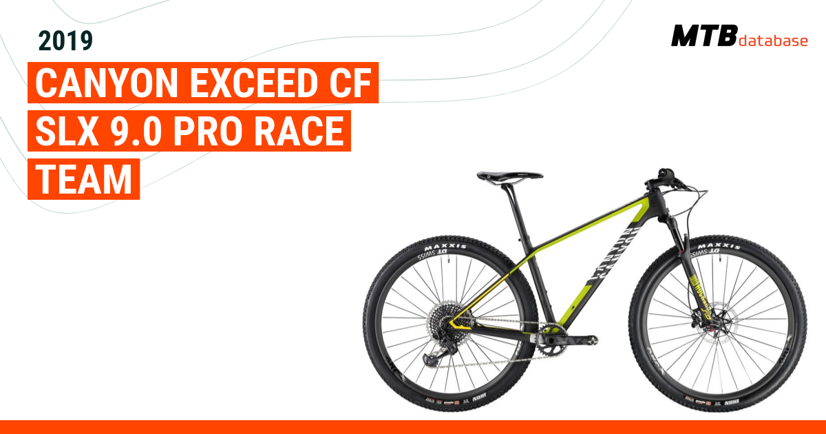 2019 Canyon Exceed CF SLX 9.0 Pro Race Team Specs Reviews Images Mountain Bike Database