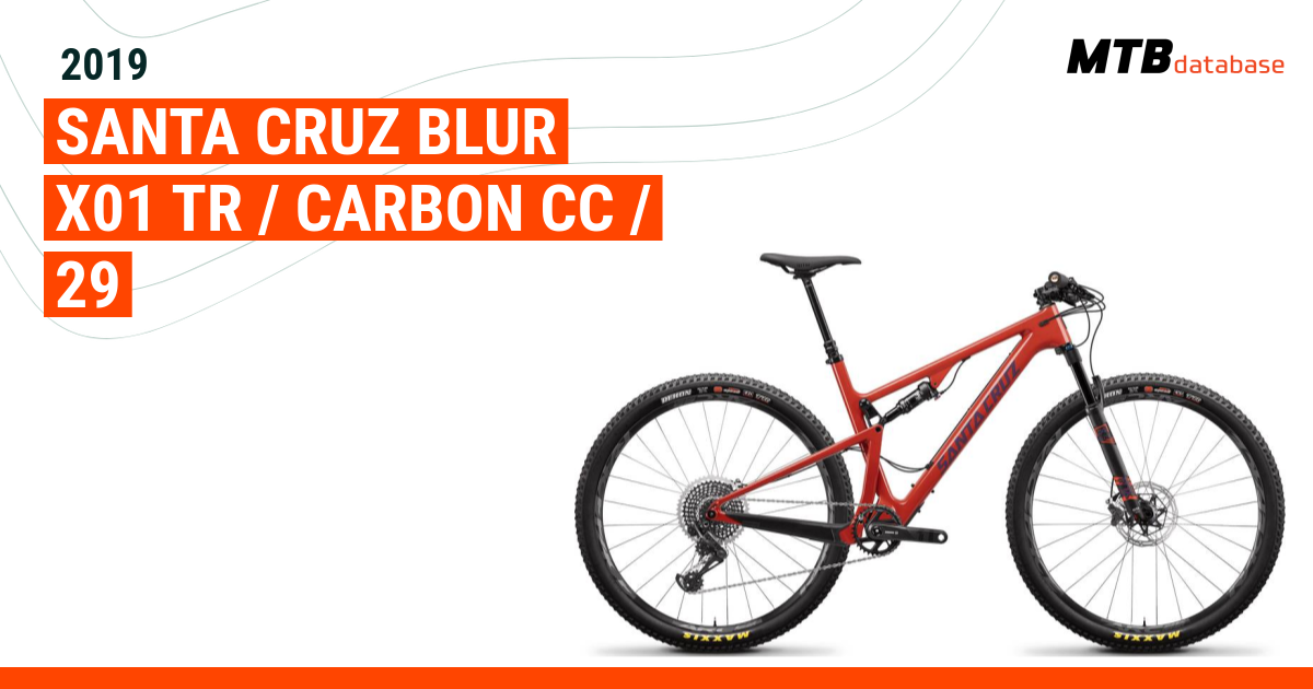 2019 Santa Cruz Blur X01 TR Carbon CC 29 Specs Reviews