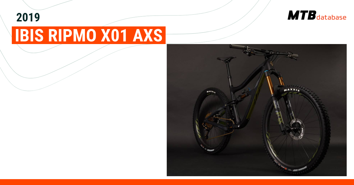 2019 Ibis Ripmo X01 AXS Specs Reviews Images Mountain Bike Database