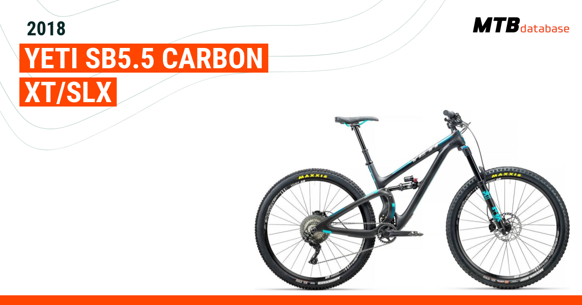 2018 Yeti SB5.5 Carbon XT SLX Specs Reviews Images Mountain Bike Database