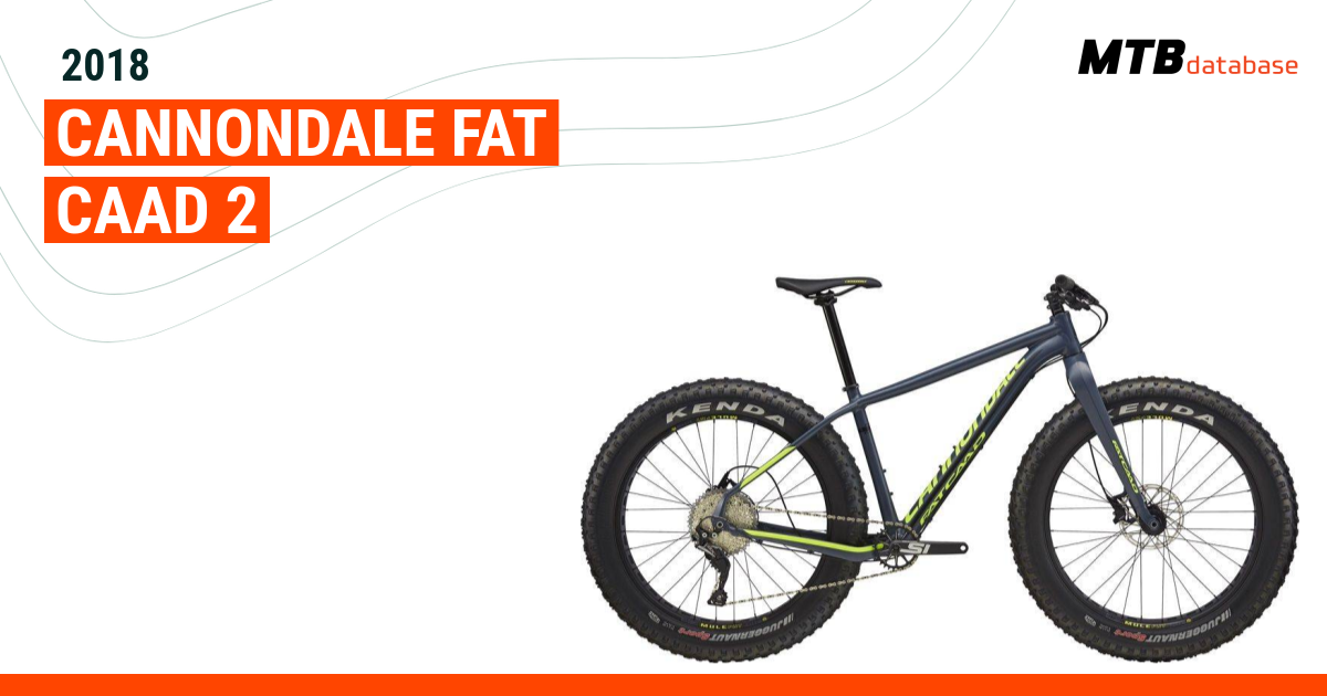 Cannondale fat caad sales 2 2018