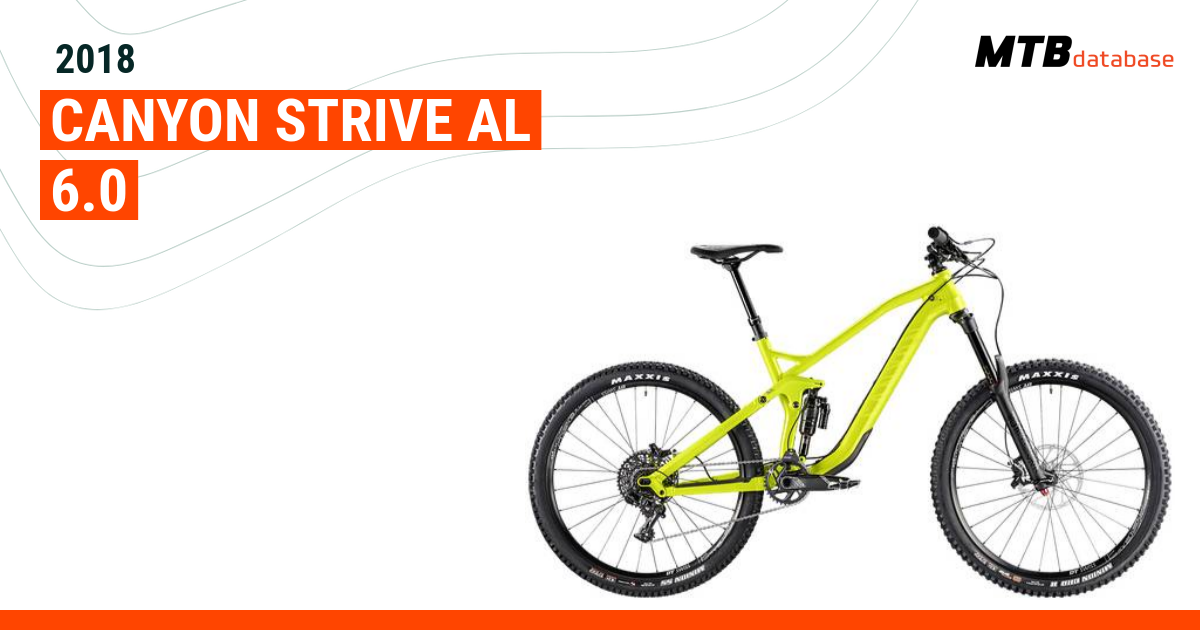 Canyon strive deals al 6.0 2018