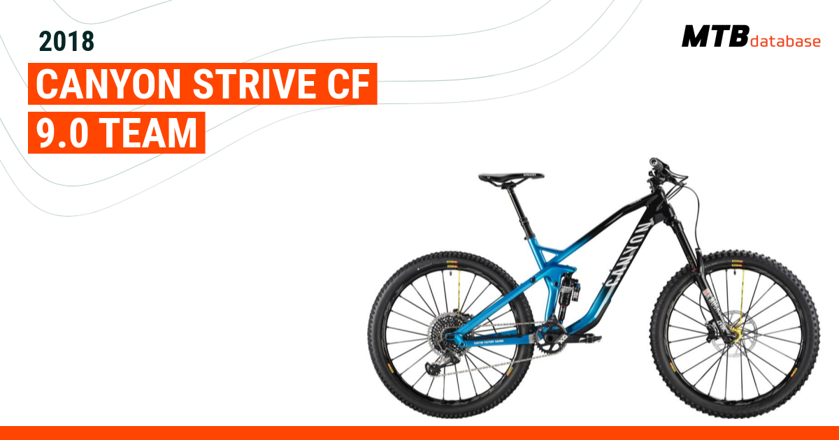 Canyon strive best sale cf 9.0 2018