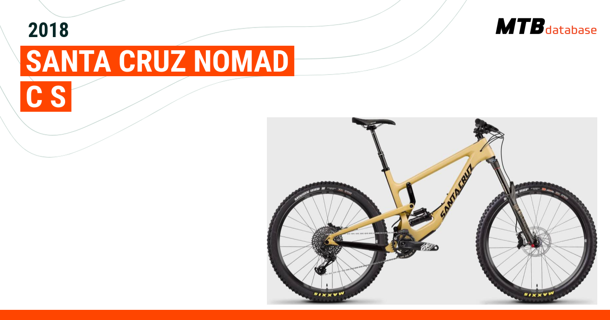 Santa cruz best sale nomad 2018 specs